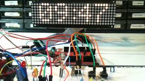 Clock with Tics (using Sure Electronics 0832 LED display)