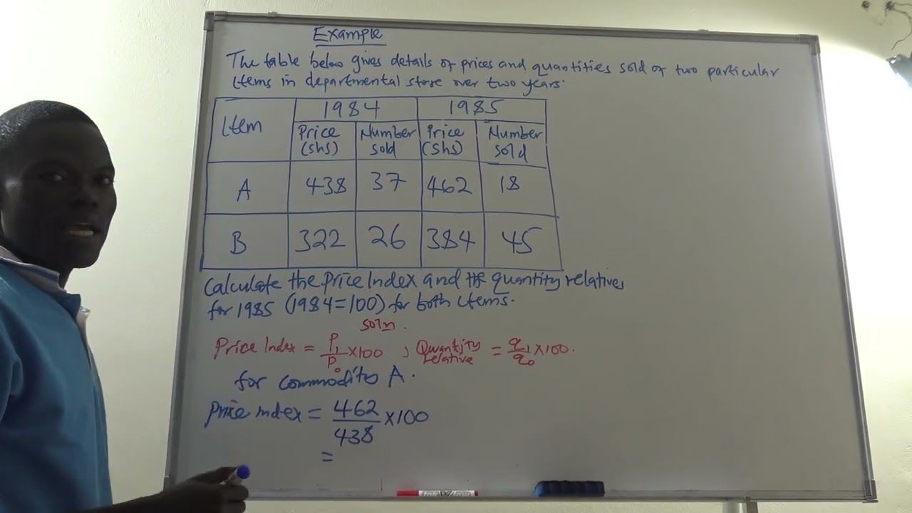 DETERMING QUANTITY AND PRICE INDEX.m