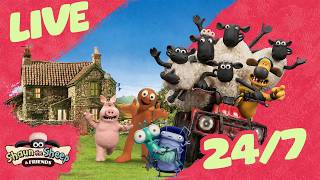 Shaun the Sheep & Friends 24/7 LIVE STREAM 🐑 | ⭐️ Kids Cartoons ⭐️ #shaunthesheep #livestream