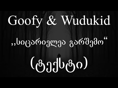 Goofy \u0026 Wudukid - სიცარიელეა გარშემო (ტექსტი) (Geo Rap)