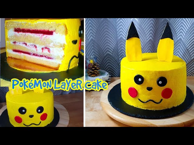 PIKACHU LAYER CAKE Gâteau d'anniversaire Pokémon 