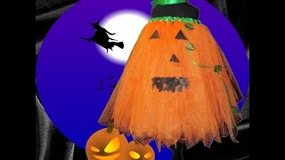 Full Figure Halloween Jack O' Lantern Pumpkin Tutu Tutorial