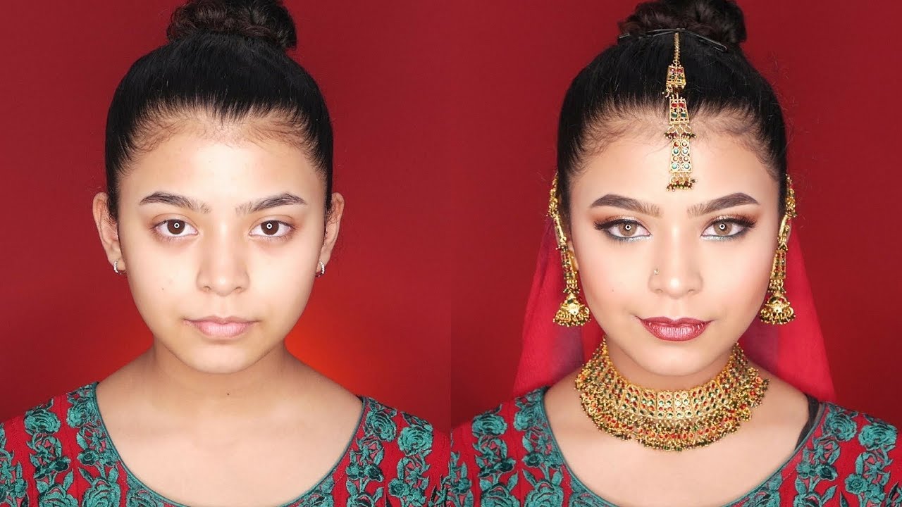 HOW TO: INDIAN BRIDAL MAKEUP || Full face of NYX cosmetics