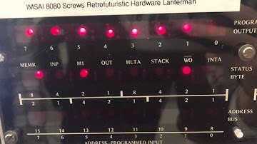 IMSAI 8080 Running Fibonacci - Single Steped