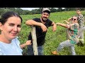 DOMINGO FELIZ COM A SOGRA AQUI E O SOGRO… RACHAMOS LENHA, PLANTAMOS MARACUJÁ ???? BENÇÃO DE DEU