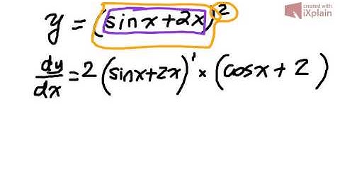 Differentiation of a Composite Function:  sin to the power of 2