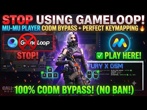 Stop Using GameLoop! MuMu Player CODM Bypass + Perfect Keymapping 🔥