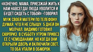 картинка: Конечно, мама, приезжай жить к нам навсегда! Люда уволится и будет сидеть с тобой