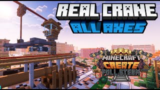 REAL Cargo Crane 360° for Trains Create Mod in Minecraft