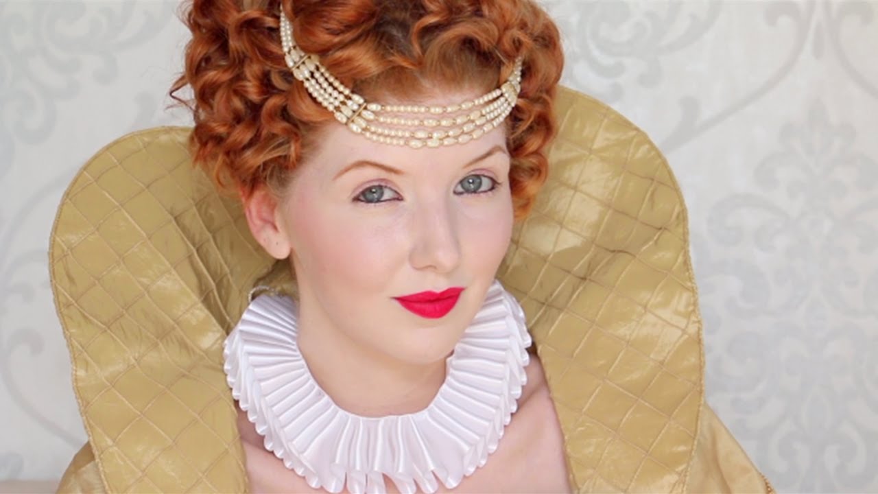 historically accurate | queen elizabeth i makeup & hair tutorial