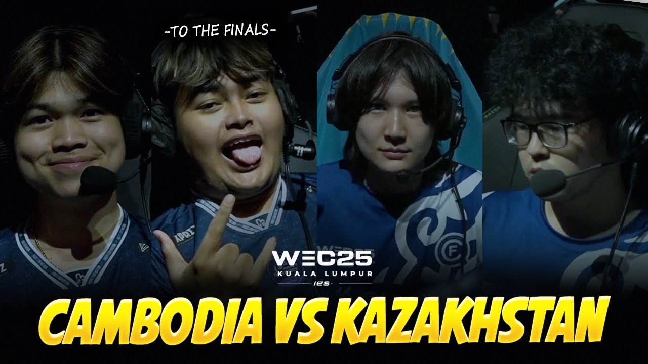 Cambodia is CONFIDENT they will REACH the FINALS! Team CAMBODIA vs Team KAZAKHSTAN - IESF WEC 2025