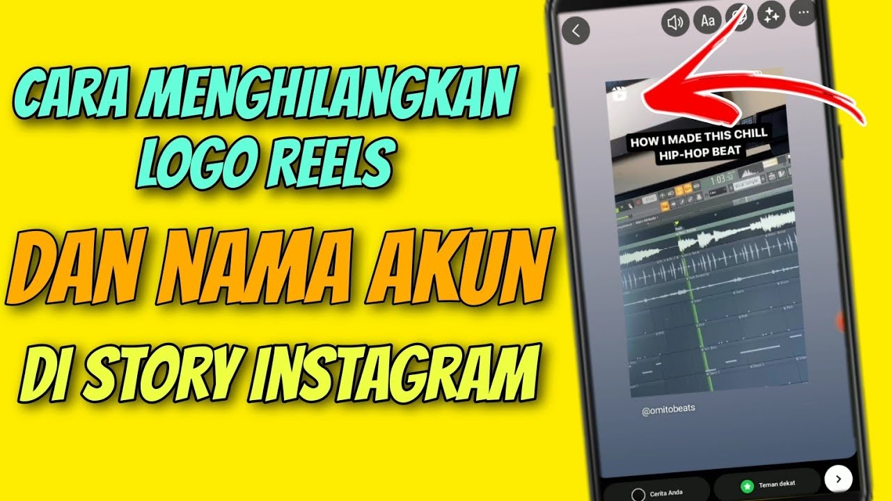Cara Menghilangan Logo Reels dan Nama Akun di Story Instagram