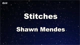 Stitches - Shawn Mendes Karaoke 【No Guide Melody】 Instrumental