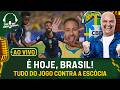 AO VIVO: DIA DE BRASIL X ESCÓCIA EM CAMPO PELA ÚLTIMA RODADA DA COPA! NEYMAR VAI JOGAR?; CR7 DESTRÓI