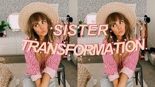 transforming MY SISTER into ME! (w/aspyn ovard!)