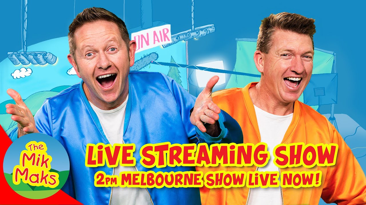 ⁣Live Kids Songs and Nursery Rhymes with The Mik Maks / 2pm Melbourne 23/04/2020
