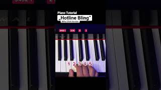 „HOTLINE BLING“ Easy Piano Tutorial (Billie Eilish Version) #pianotutorial #learnpiano #pianolessons Resimi