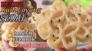 Resepi Kuih Loyang Rangup Sedap Macam Keropok | Honeycomb Cookies Recipe | ขนมดอกจอก