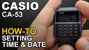 Casio CA53 - Setting time and date