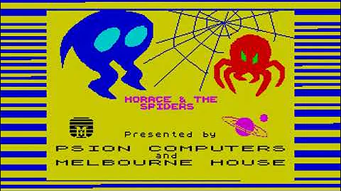 Jeremy Webb playing Horace and The Spiders by Psion and Melbourne House for the 16k ZX Spectrum