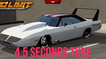 4.5 SECONDS TUNE IN NO LIMIT 2.0 DRAG RACING