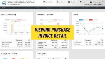 (ENG) Viewing - Purchase Invoice Detail (Webmax ERP System) (V3)