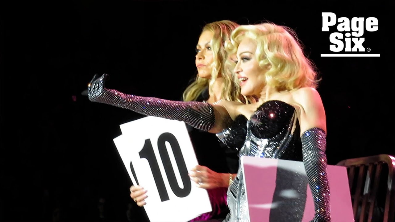 Kelly Ripa joins Madonna onstage in NYC for ‘Vogue’ during ‘Celebration