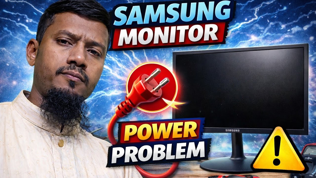 How To Fix Samsung Monitor Power Problem || Created by Afjal Hossain ...