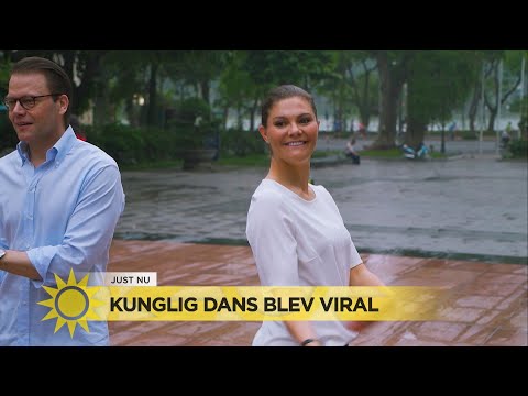 Kronprinsessans dans blev viral - Nyhetsmorgon (TV4)
