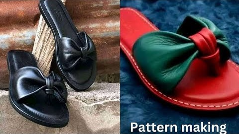 How to make shoes for beginners (pattern making without shoe last)