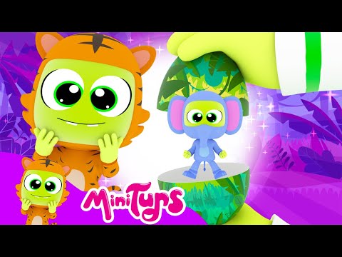 Surprise Eggs Animals | Minituns💚Nursery Rhymes & Kids Songs🌈 FOR KIDS