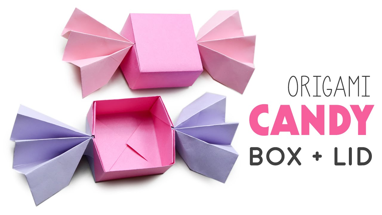 Origami Candy Box Lid Paper Kawaii