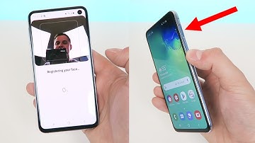 Samsung Galaxy S10e - How to Set Up Finger Print Sensor and Face Unlock!