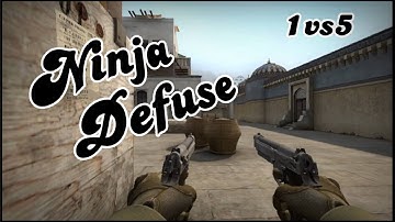 CS:GO - NINJA DEFUSE - DUST 2 - 1 VS 5