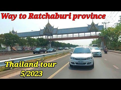 Way to Ratchaburi province | Central province | Thailand tour 2023