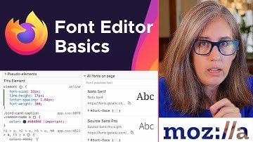 Quickly Alter Typography with Firefox Font Editor