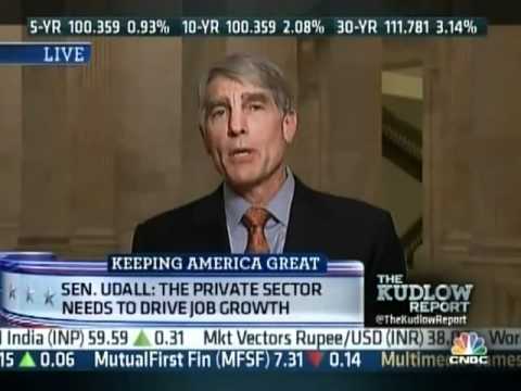 Mark Udall on CNBC's The Kudlow Report discusses t...