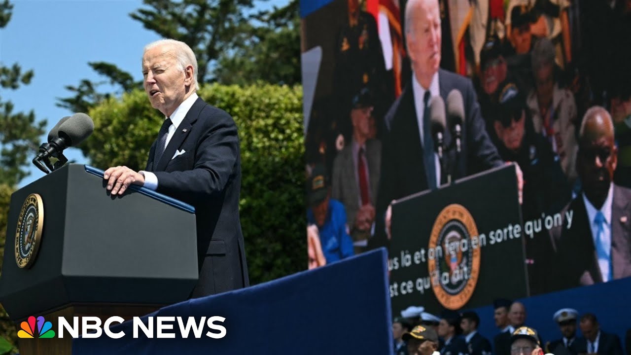 ‘Democracy is never guaranteed’: Biden speaks about Ukraine during D-Day speech ‘Democracy is never guaranteed’: Biden speaks about Ukraine during D-Day speech