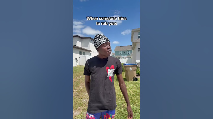 When someone tries to rob you 😂
