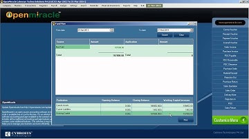 Fund Flow  -  OpenMiracle Complete OpenSource Accounting Package free of Cost.