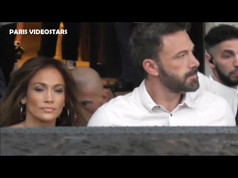 JLo Jennifer Lopez with Ben Affleck @ Paris 22 july 2022 during their honeymoon & post wedding trip