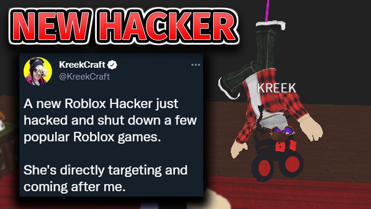 KreekCraft on X: A new Roblox Hacker known as Director Vivian has just  hacked and shut down a few popular Roblox games. She's directly targeting  and coming after me. Calling me out