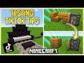 Trying Viral TikTok Minecraft Hacks, Tips & Tricks!