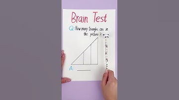 How many triangles can you find? #shorts #fyp #braintest