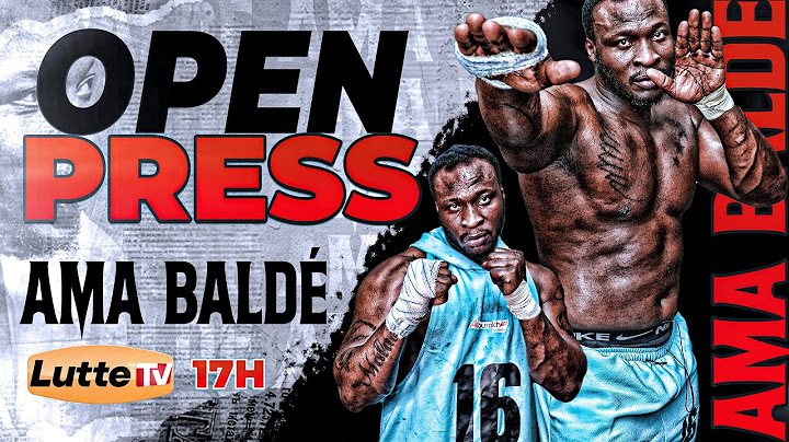 🔴Direct - Open press Ama Baldé pour son combat contre Franc
