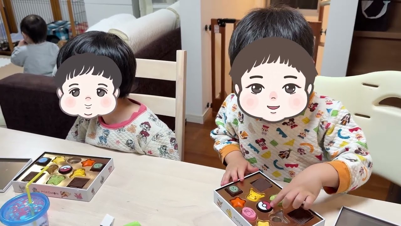 Choosing one chocolate a day is super cute [2 years and 9 months