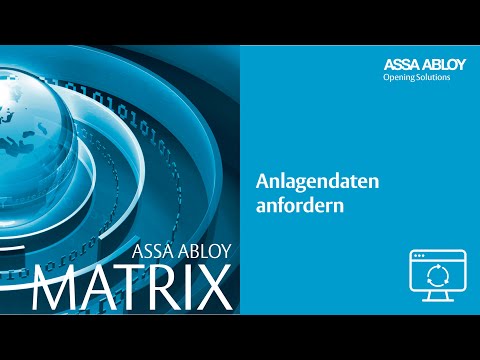 Matrix - Anlagendaten anfordern