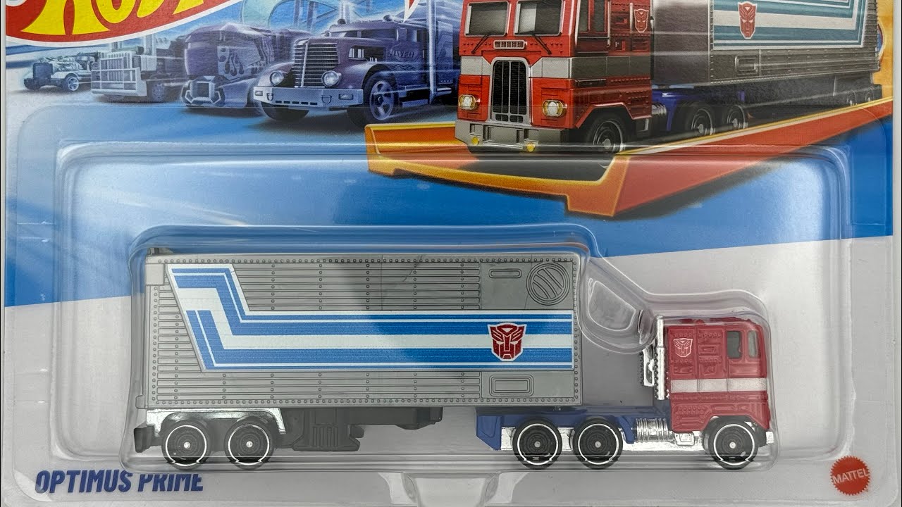 TRANSFORMERS! HOT WHEELS TRACK FLEET OPTIMUS PRIME TRUCK MIT ANHÄNGER VON 2025 