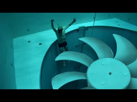 he couldn't escape the deepest pool in the world...