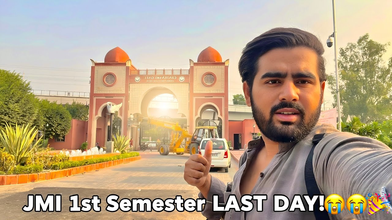 JMI 1st Semester LAST DAY VLOG ☹️ | Exam Prep Begins 